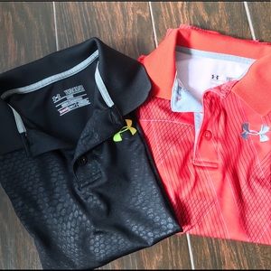 Boys Med Under Armour golf polo shirts